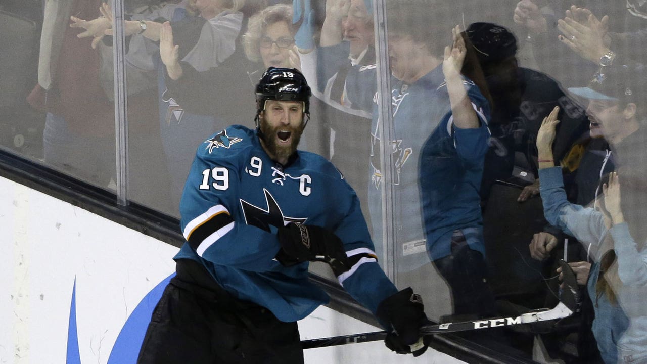 Sharks win 6th straight as Thornton's second downs Wild in OT